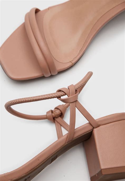 Sandália Zatz Tiras Nude Compre Agora Dafiti Brasil