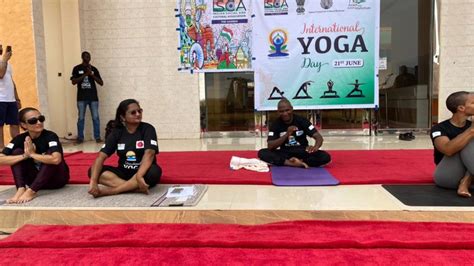 Indian Community In The Gambia Celebrates International Yoga Day Kerr