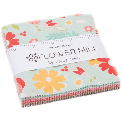 Moda Flower Mill Charm Pack By Corey Yoder Pp Emerald City Fabrics