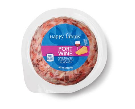 Happy Farms Sharp Cheddar Or Port Wine Deli Cheese Ball Aldi Us