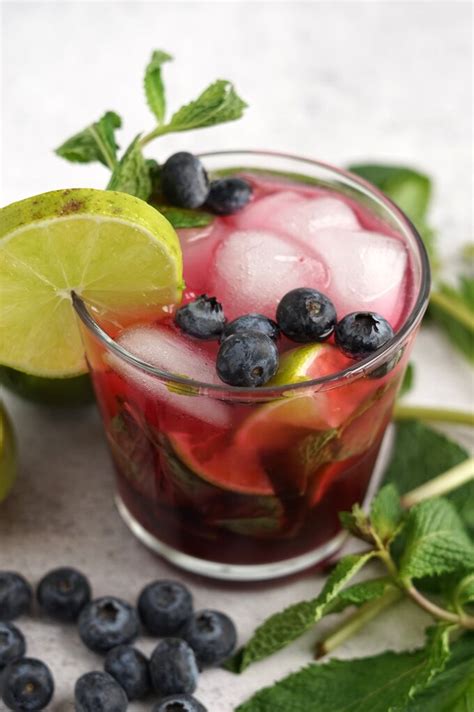 Blueberry Mojito Snacks And Sips