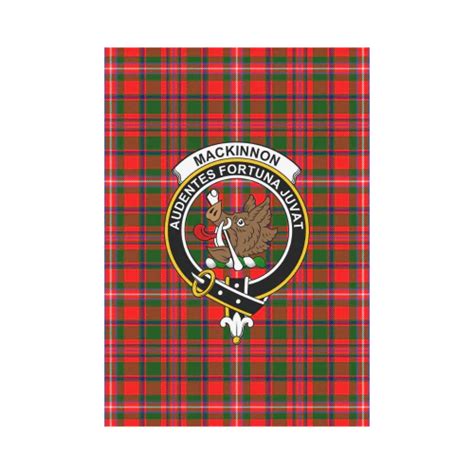 Clan Mackinnon Modern Tartan Crest Garden Flag Qv47 Tartan Today