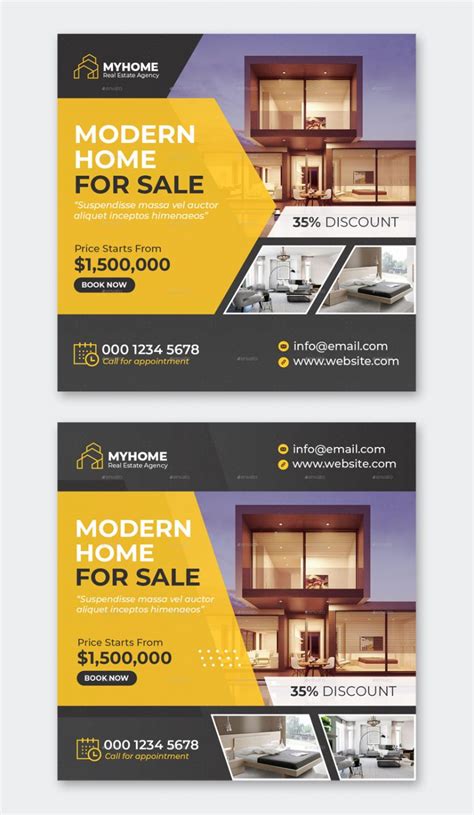 12 Best Real Estate Instagram Post Templates Psd • Psd Design