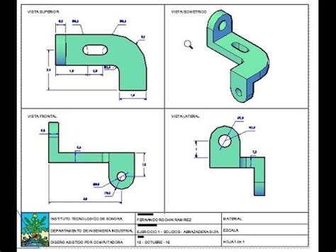 Vistas Principales En D Con Autocad Youtube