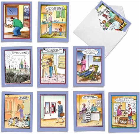 The Best Card Company 10 Funny Birthday Cards Assorted 4 X 5 12 Inch Adult