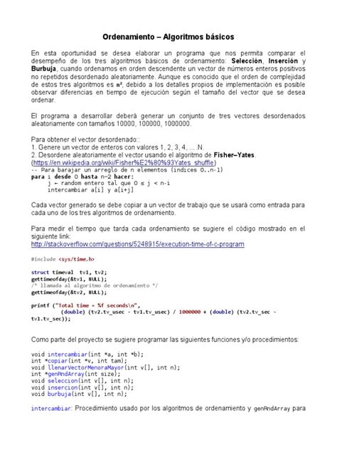 Pdf Implementar Algoritmos Basicos De Ordenamiento Dokumen Tips