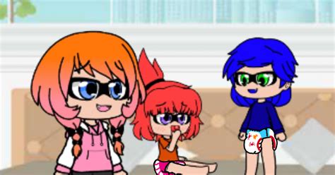 Splatoon Diaper Inkling Rose And Her Kids Pixiv