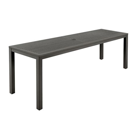 Barlow Tyrie Aura Narrow Rectangular Dining Table Aluminum