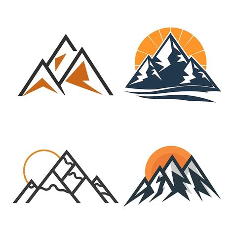 Premium Vector Mountain Logo Collection Symbol Modern Designs For