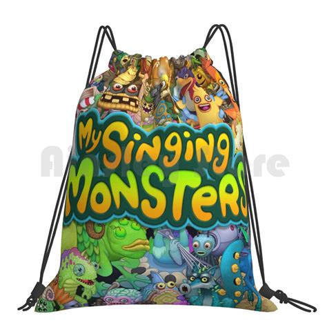 My Singing Monsters Characters And Title Drawstring Bag | My Singing ...