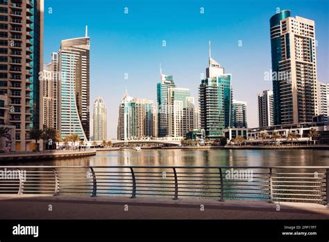 Dubai city, modern architecture with many skyscrapers Stock Photo - Alamy