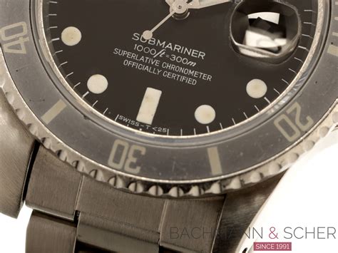 Rolex Vintage Submariner Date Ref 16800 Matt Dial Ghost Bezel Stainless