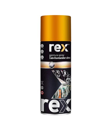 Pintura Spray Rex Zinc Abrillantador 400 Ml High Tech 30051 Socodima Cl