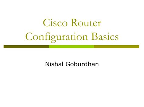 Introduction To Cisco Routers Basic Ppt