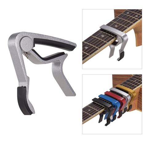 Aluminum Alloy Quick Change Guitar Capo Clamp Single Handed For