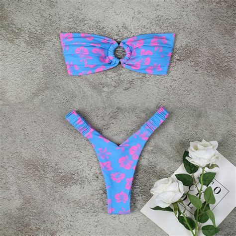 Uaang Bikini Push Up Women Swimsuits Sexy Female Swimwear Brazilian Bikini Set Thong