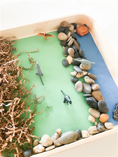 Sensory Bin: Dinosaur Habitat