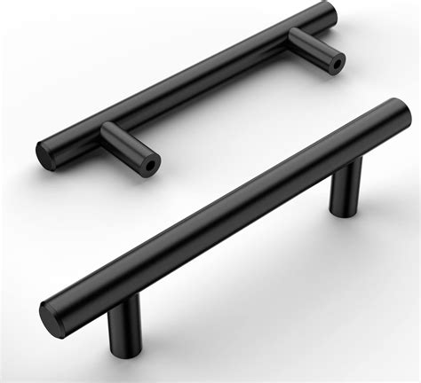 Amerdeco Pack Inch Mm Matte Black Kitchen Cabinet Handles