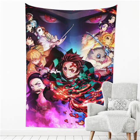 Demon Slayer Tapestry Aesthetic Cute Room Decor Tapestry Birthday