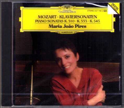 Maria Joao Pires Mozart Piano Sonata K Piano Sonatas Dg Cd