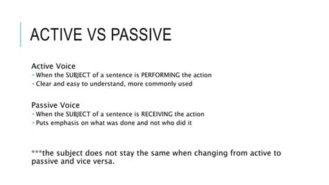 Active Vs Passive Voice Pptx