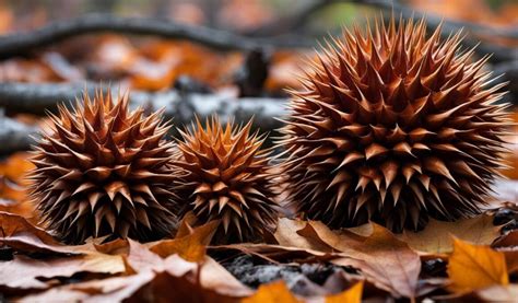 Chestnut Tree Spiky Balls Autumn S Unique Bounty