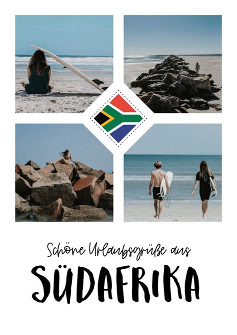 CARTELINA Grußkarten Schöne Urlaubsgrüße aus Südafrika Urlaubsgrüße