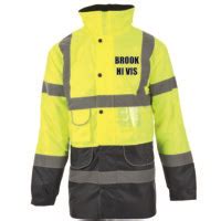 Two Tone Safety Parkas Hi Vis 3 Colour Options Brook Hi Vis