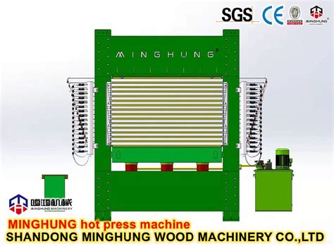 Hydraulic Plywood Hot Press Machine For Plywood Making Machine Shandong Minghung Wood