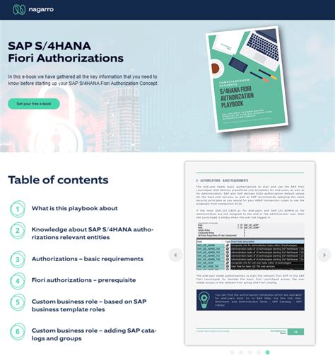 SAP S 4HANA Fiori Authorizations Playbook By ComplianceNow