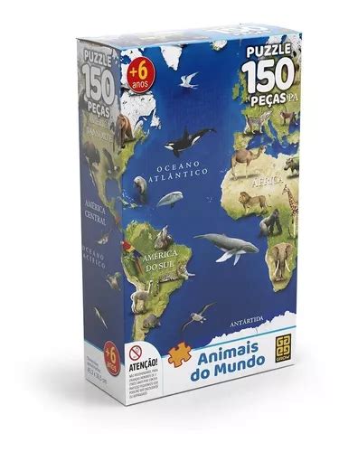 Puzzle Pe As Animais Do Mundo Grow Mercadolivre