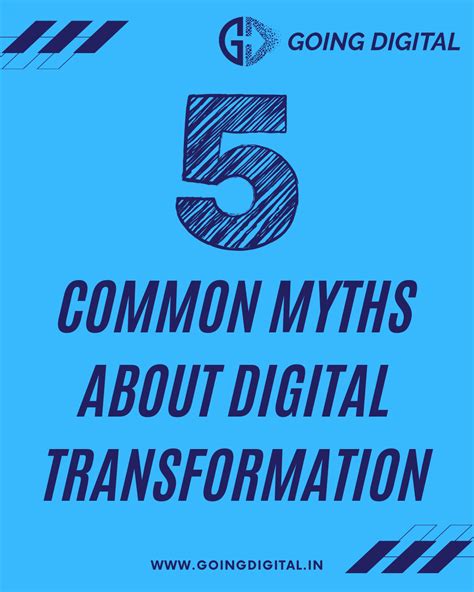 Common Myths About Digital Transformation Myth 1 Digital