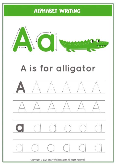 Printable English Alphabet Letters Worksheets and Exercises For ...