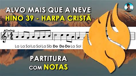 Alvo Mais Que A Neve Partitura Notas Flauta Doce Violino