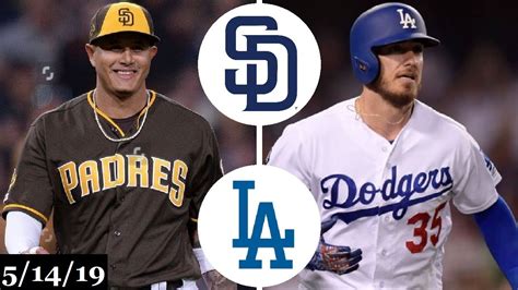 San Diego Padres Vs Los Angeles Dodgers Highlights May 14 2019 Youtube