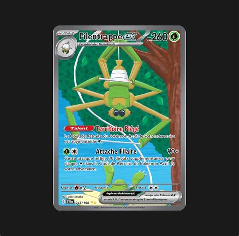 Filentrappe ex 243 198 Écarlate et Violet Carte Pokémon