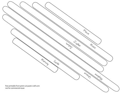 Solar System Craft Printable