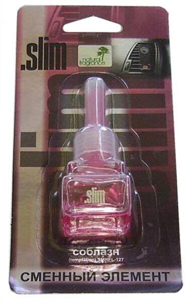 Ароматизатор на дефлектор жидкий SLIM (Сменный блок) Соблазн (8 мл ...