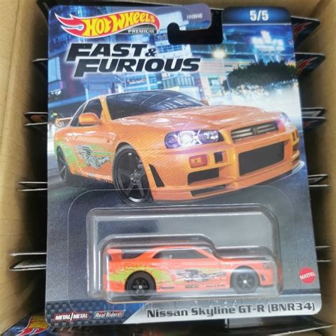 Jual Hot Wheels Fast And Furious Nissan Skyline GT R BNR Orange Toyota Supra MAZDA RX FD