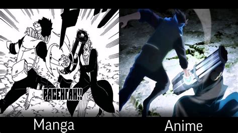 Boruto Anime Vs Manga Comparison Boruto Naruto Next Generations