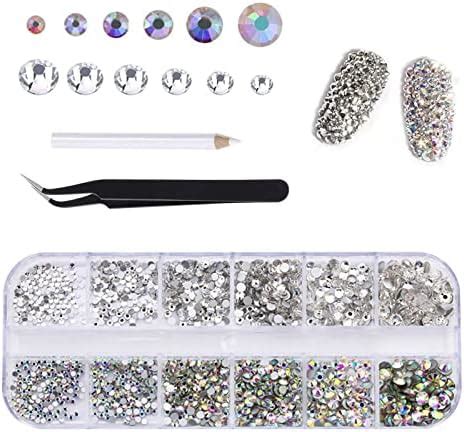 Flatback Strass Set Ab N Gel Glitzersteine St Ck Strasssteine