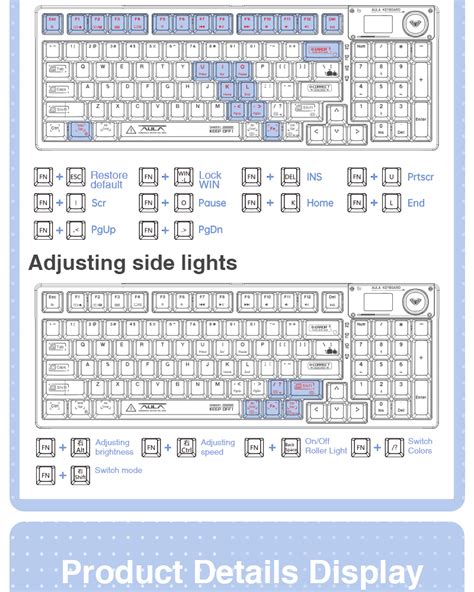 Aula F Pro Keys Transparent Mechanical Keyboard Tri Mode Connect Rgb Hot Swap With