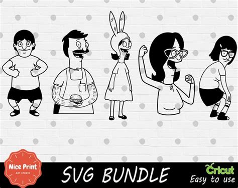 Outline Bobs Svg Bundle Cricut Svg Svg Cut File Digital Etsy Canada