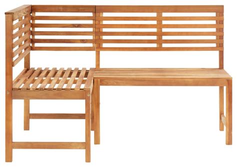 Vidaxl Patio Corner Bench 551 Solid Acacia Wood Transitional