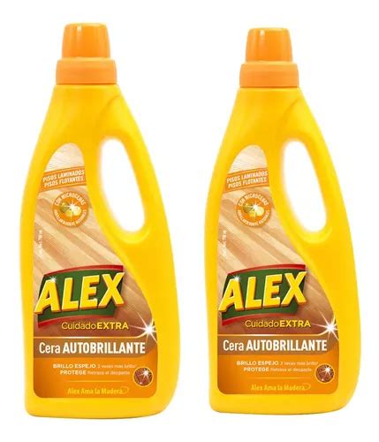 Alex Cera Autobrillante Para Pisos De Maderas 750ml Pack 2 Cuotas Sin