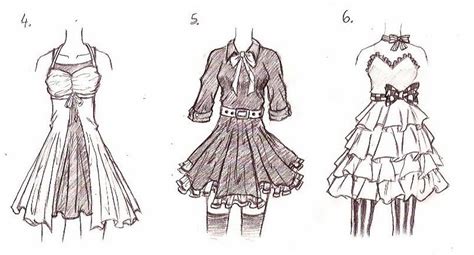 Anime Girl Clothing Sketches ~ Anime Girl