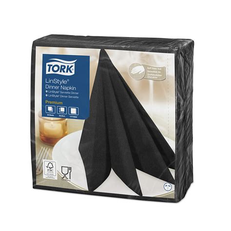 Tork Premium Servilleta Linstyle Negra 12x50 Código SE70034 Marca