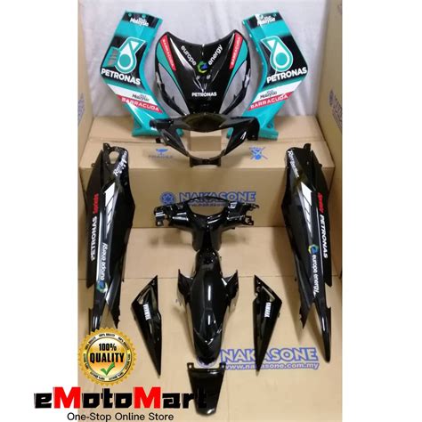 Yamaha Lc Cover Set Petronas Sprinta Black Sticker Tanam Lc V