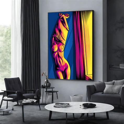 Erotic Canvas Nude Woman Poster Naked Woman Print Extra L Inspire Uplift