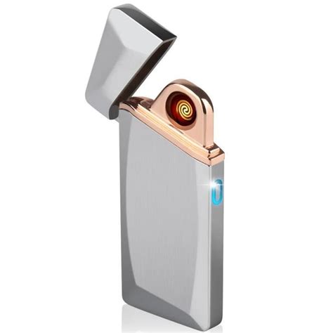 Briquet USB Electrique Tempete Rechargeable Daffodil EC225 Anti